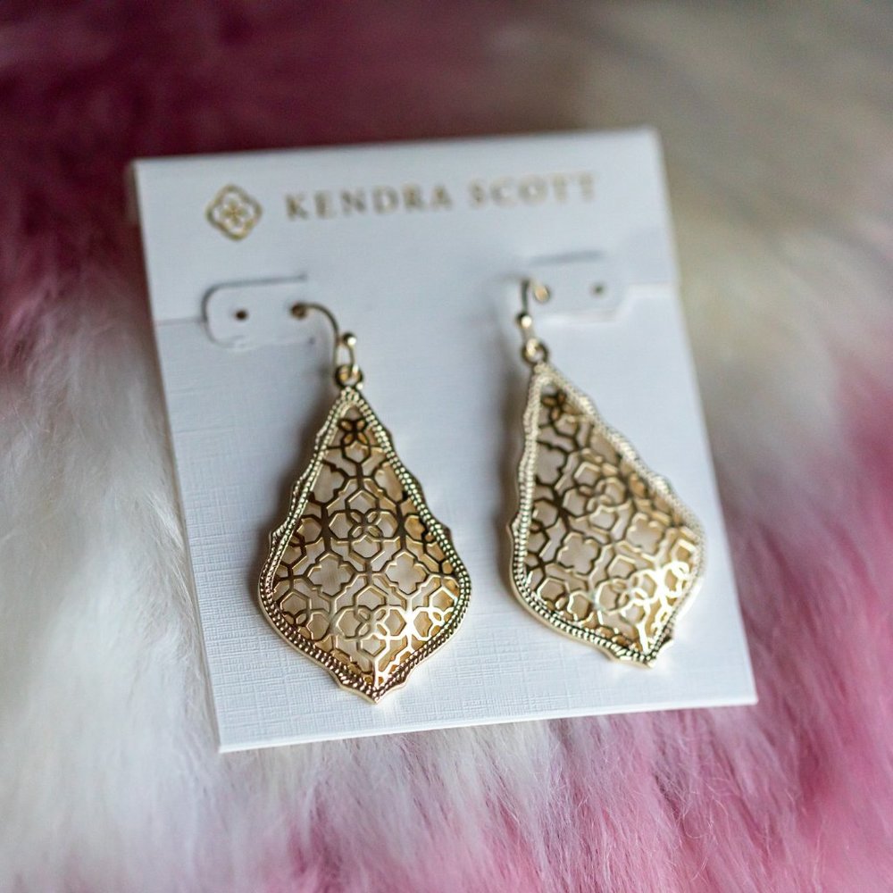 Kendra Scott Gold ADDIE Gold Filigree Earrings